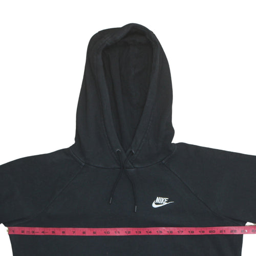 Nike Teens Black Pullover Hoodie L Logo Fleece Sweatshirt