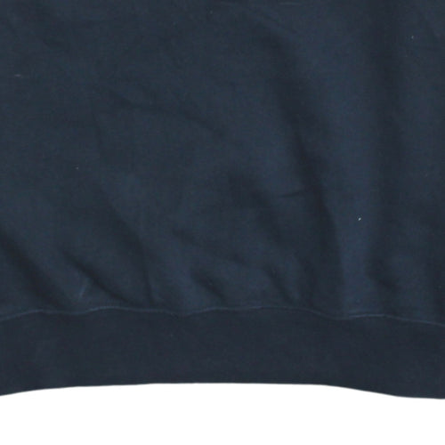 Champion Men's Black Medium Crew Neck Logo Sweatshirt