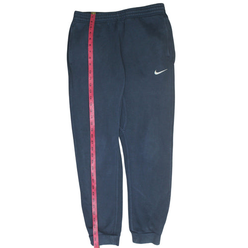 Nike Mens Blue Fleece Sweatpants Medium Regular Fit Tapered Joggers