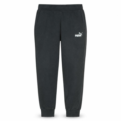 Puma Men Black Jogger Trousers L Regular Fit Elastic Waist Pocketed