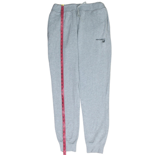 New Balance Men Grey XL Jogger Sweatpants Cuffed Drawstring