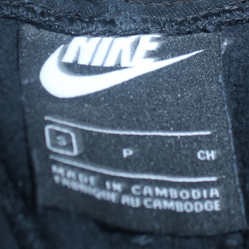 Nike Men Black Jogger Sweatpants S Elastic Waist Fleece Tapered