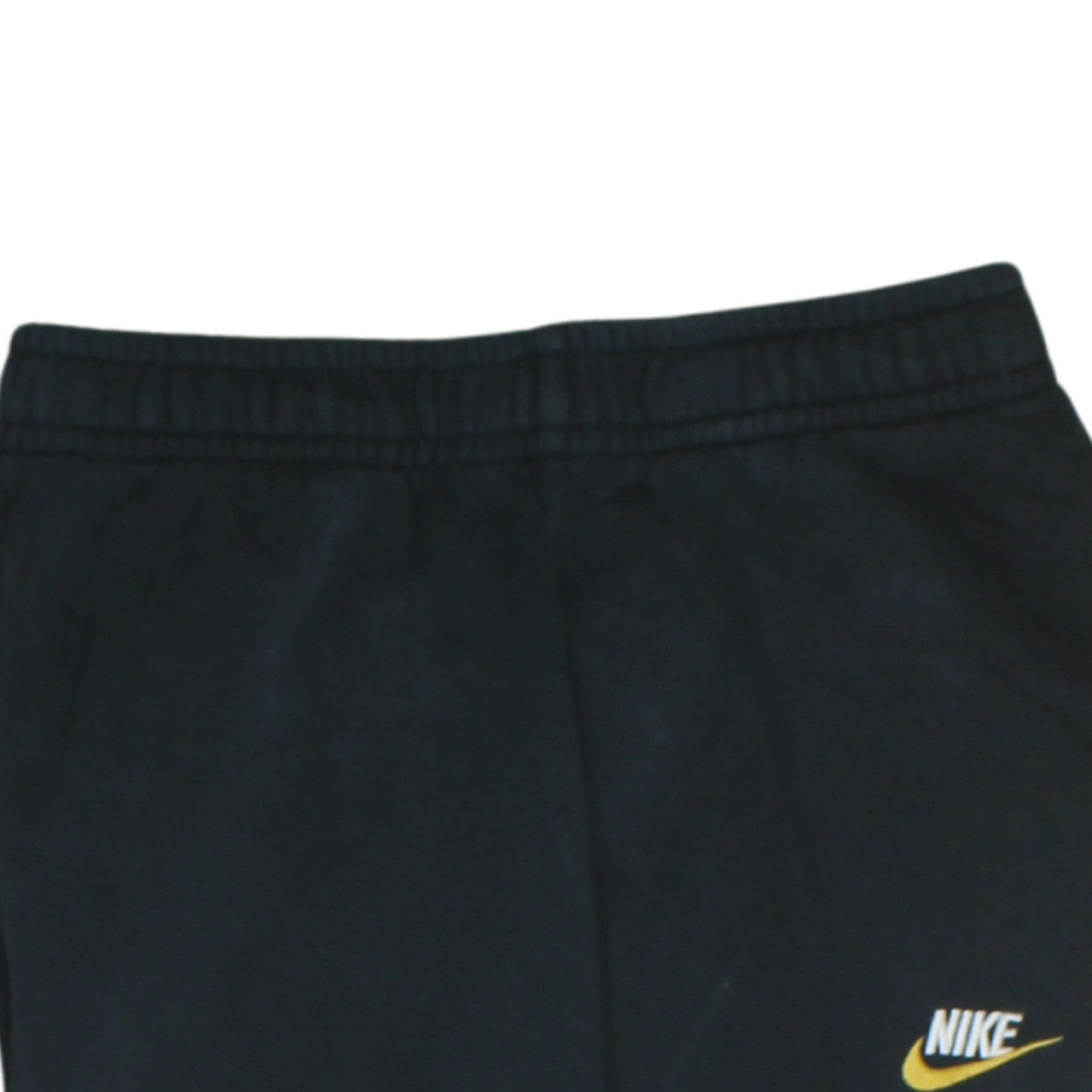 Nike Men Black Jogger Sweatpants S Elastic Waist Fleece Tapered