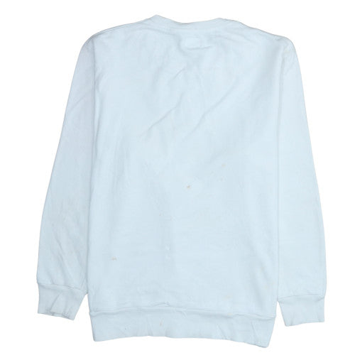 Levi's Womens White Logo Crew Neck Pullover Sweatshirt L