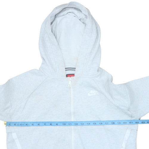 Nike Men's Grey Full Zip Hoodie M Lightweight Sportswear