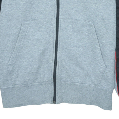 Nike Mens Grey Full Zip Hoodie M Sports Fleece Sweatshirt