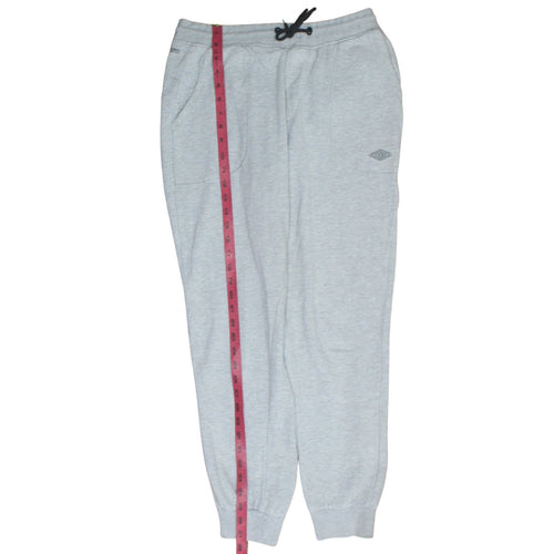 Umbro Men's Grey Jogger Sweatpants L Regular Fit Elastic Waist