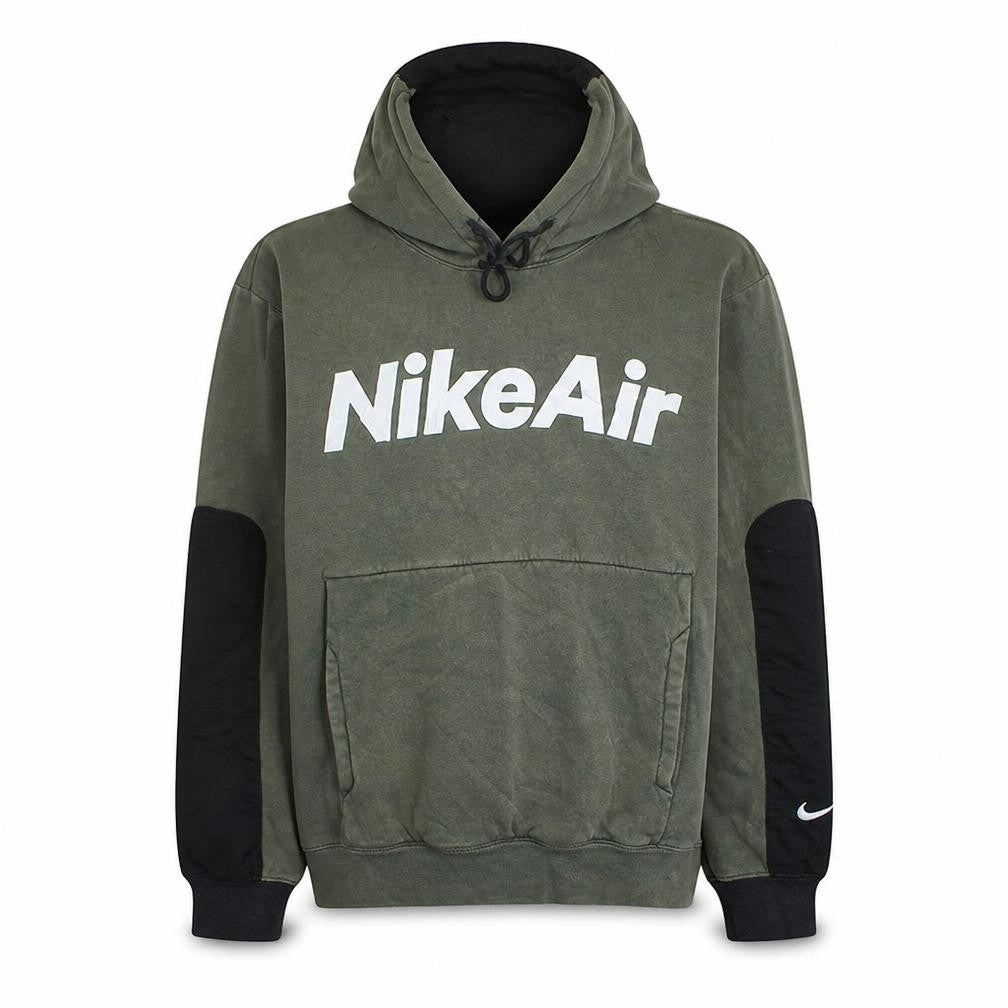 Nike Air Men's Green XS Pullover Hoodie with Logo Print