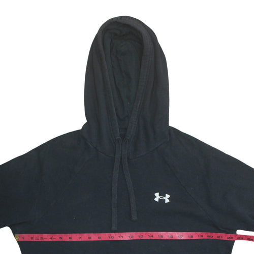 Under Armour Mens Black Small Pullover Hoodie Fleece Sweatshirt