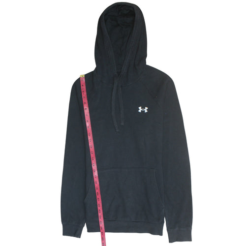 Under Armour Mens Black Small Pullover Hoodie Fleece Sweatshirt