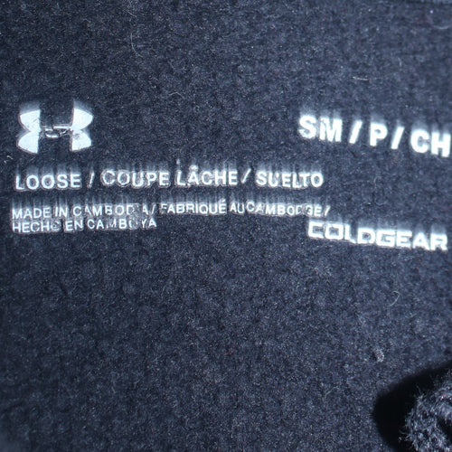 Under Armour Mens Black Small Pullover Hoodie Fleece Sweatshirt