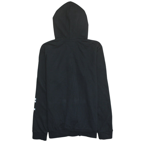 Adidas Women's Black Full Zip Hoodie Size 12-14 M Logo Print