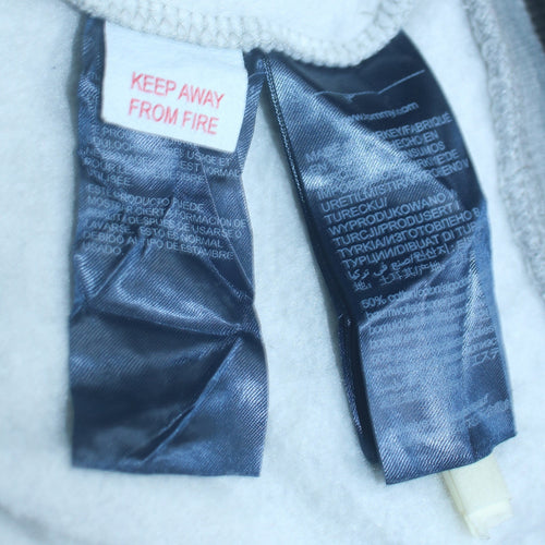 Tommy Jeans Men's Grey Full Zip Hoodie Regular Fit Size M