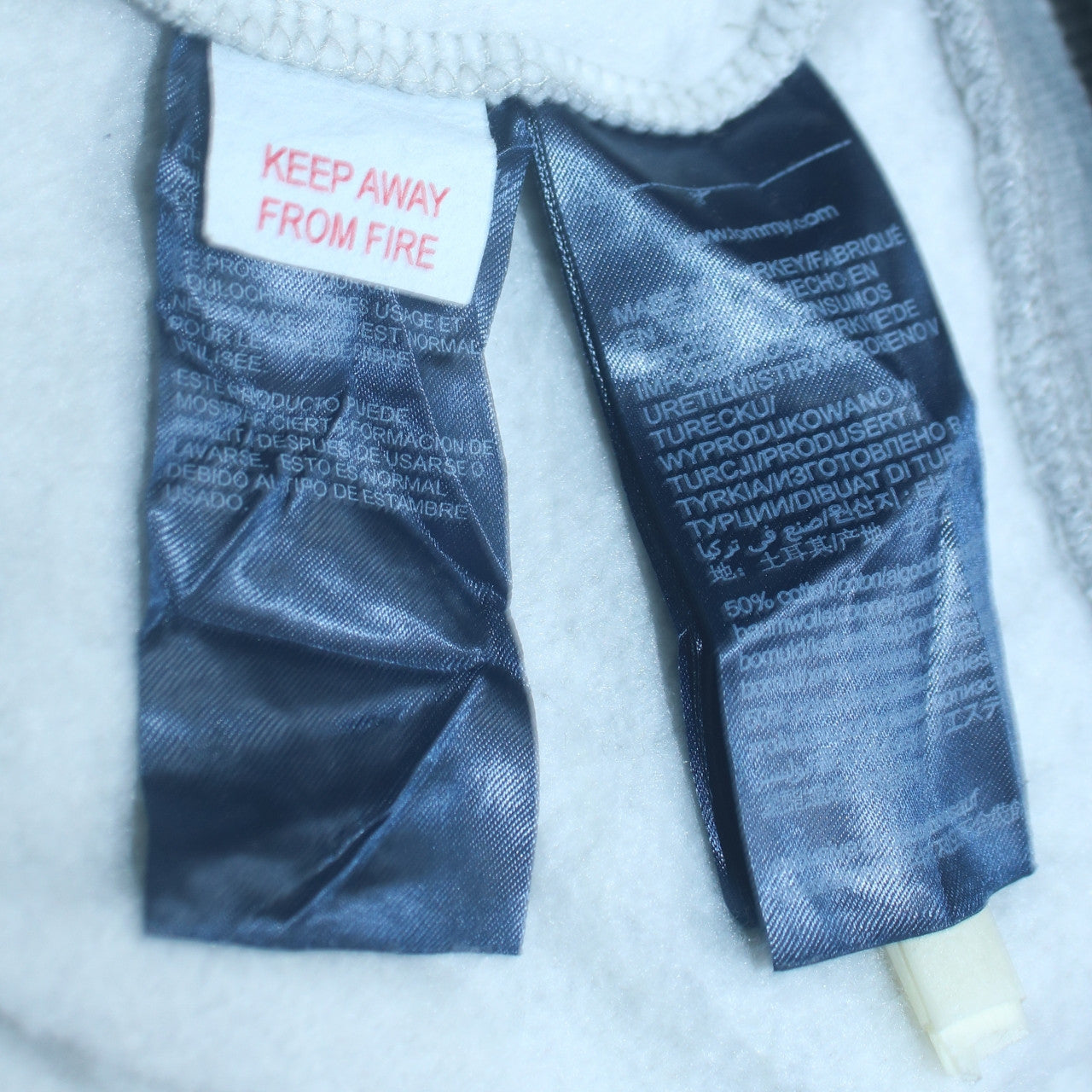 Tommy Jeans Men's Grey Full Zip Hoodie Regular Fit Size M