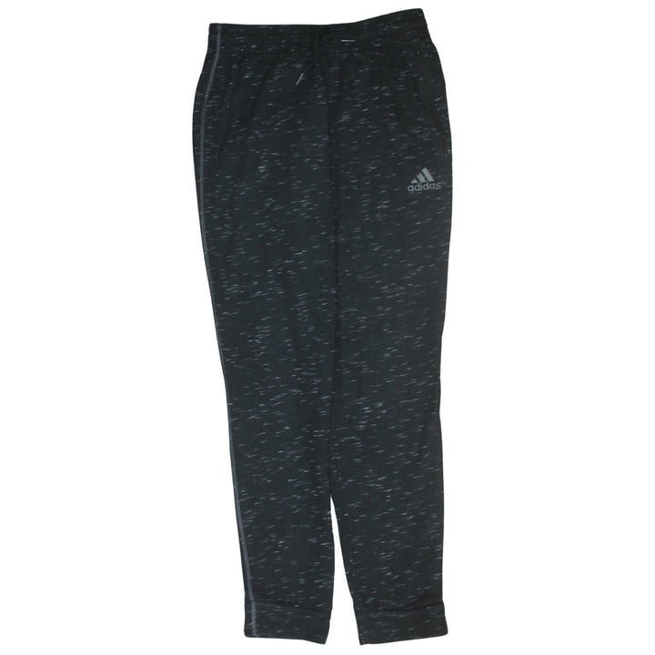 Adidas Men’s Black Cotton Blend Jogger Trousers M Regular Fit