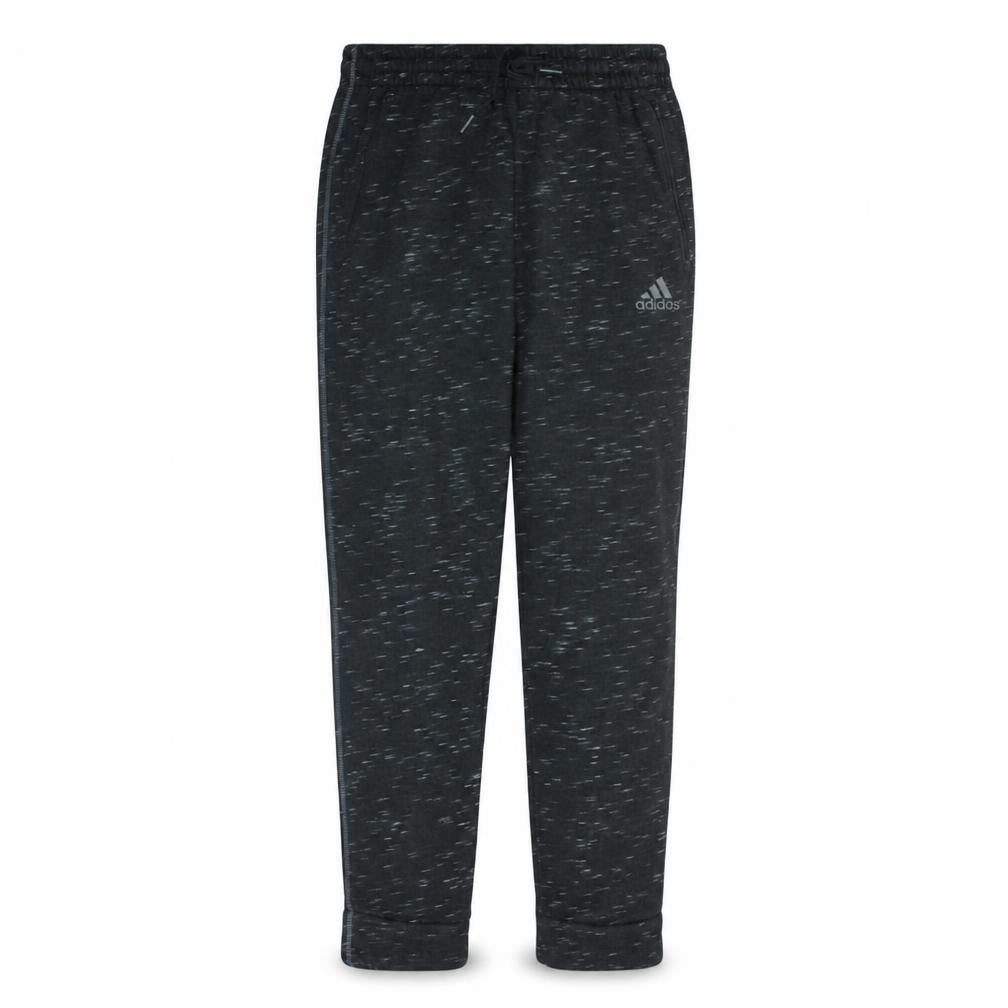 Front view of Adidas Men’s Black Cotton Blend Jogger Trousers M Regular Fit