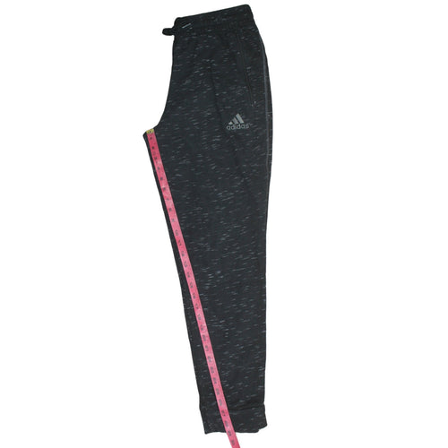 Adidas Men’s Black Cotton Blend Jogger Trousers M Regular Fit