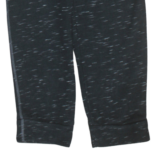 Adidas Men’s Black Cotton Blend Jogger Trousers M Regular Fit