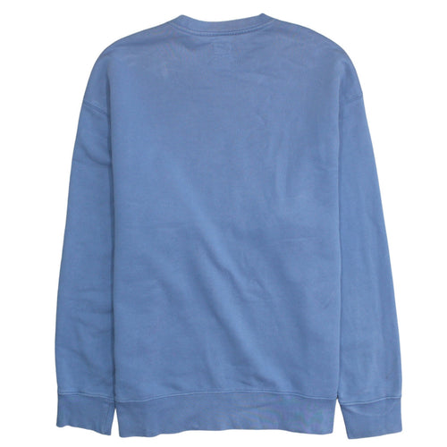 Levi's Men's Blue Relaxed Fit Crew Neck Logo Sweatshirt M