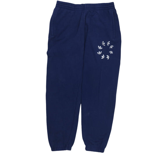 Adidas Men's Blue Regular Fit Fleece Sweatpants M Casual