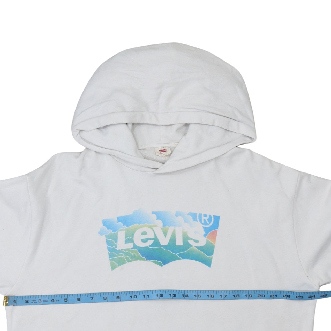 Levi's Women's White XL Pullover Hoodie with Logo Print