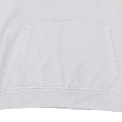 Levi's Women's White XL Pullover Hoodie with Logo Print