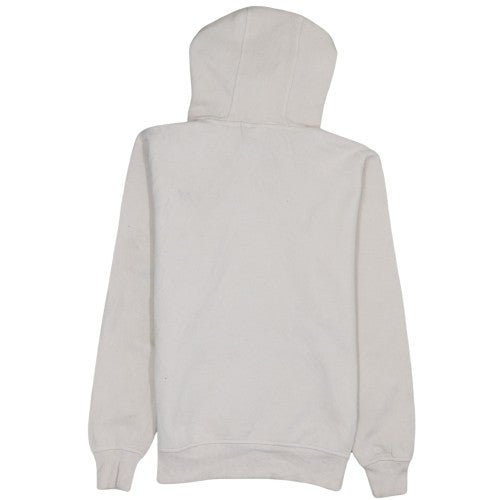 Ellesse Women Beige Hooded Pullover Hoodie UK 10 Cotton Blend Logo Sporty