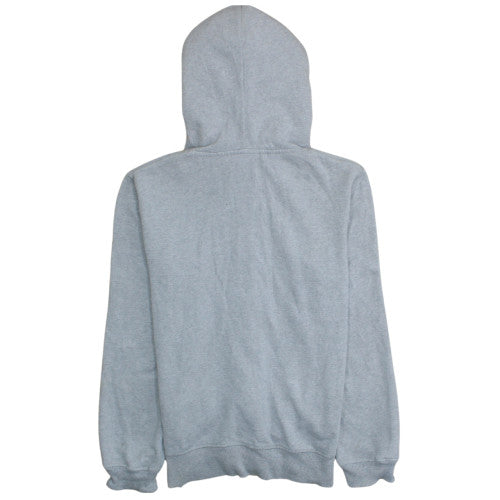 Napapijri Women Grey Full Zip Hoodie Size M Fleece Lined Casual