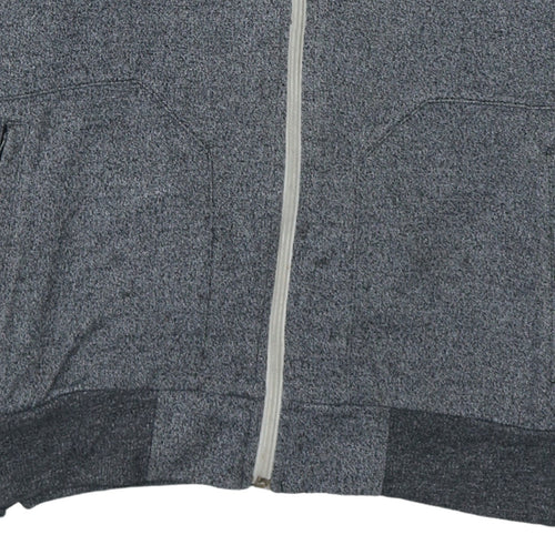 Adidas Mens Grey Full Zip Hoodie Size M Sportswear Hooded Jacket