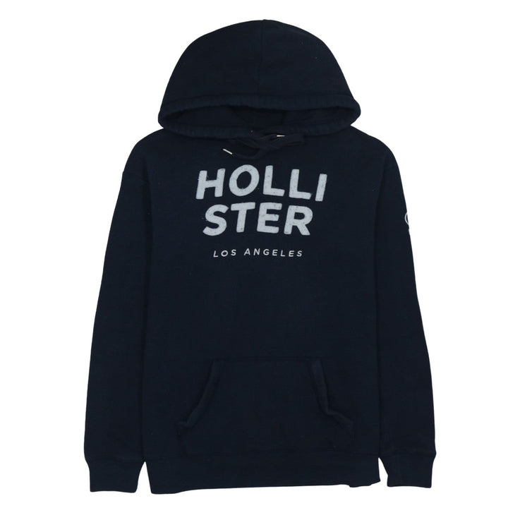 Hollister Women’s Navy Blue Pullover Hoodie Size 12 Cotton Blend