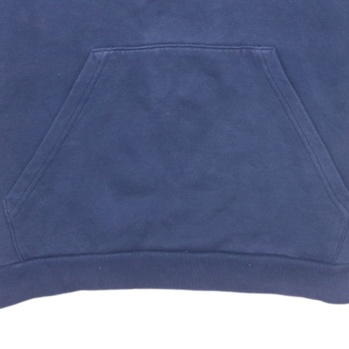 Puma Boys Blue Hoodie Short Sleeve Pullover Cotton Blend 12 Years