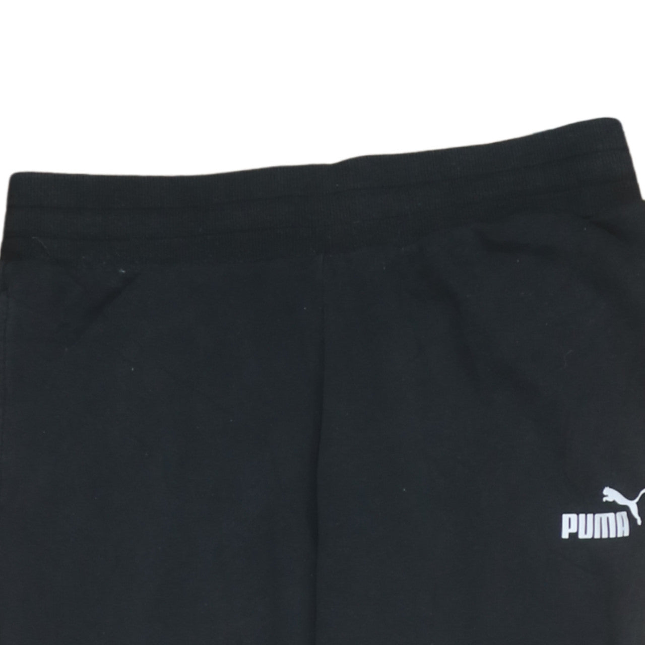 Puma Womens Black Jogger Trousers Size M Elastic Waist Cuffed