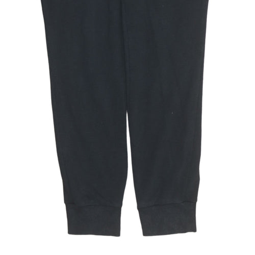 Puma Womens Black Jogger Trousers Size M Elastic Waist Cuffed