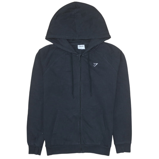 Gymshark Womens Black Full Zip Hoodie Size S Hooded Sweatshirt