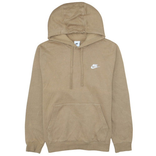 Nike Men's Beige Hoodie Pullover Fleece S Small Logo Sportswear