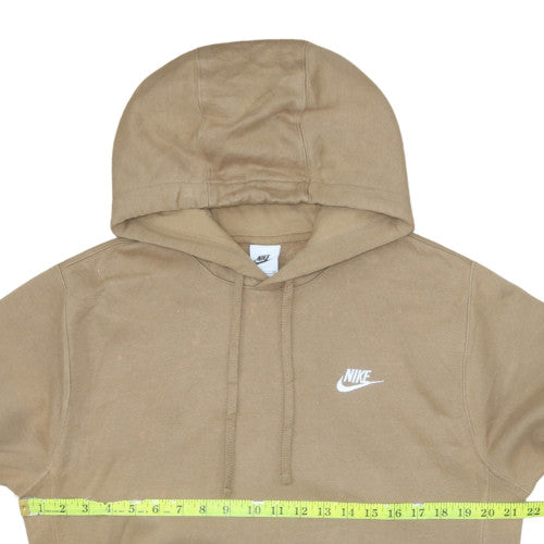 Nike Men's Beige Hoodie Pullover Fleece S Small Logo Sportswear