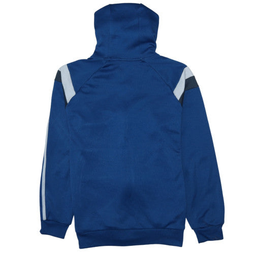 adidas Mens Blue Full Zip Hoodie Size M Sports Retro Jacket
