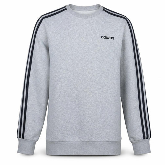 Front view of Adidas Men’s Grey Crew Neck Pullover Sweatshirt, size S