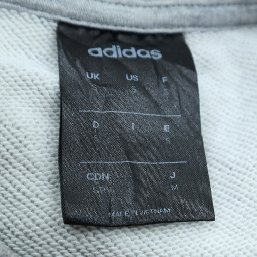Adidas Men’s Grey Crew Neck Pullover Sweatshirt Size S