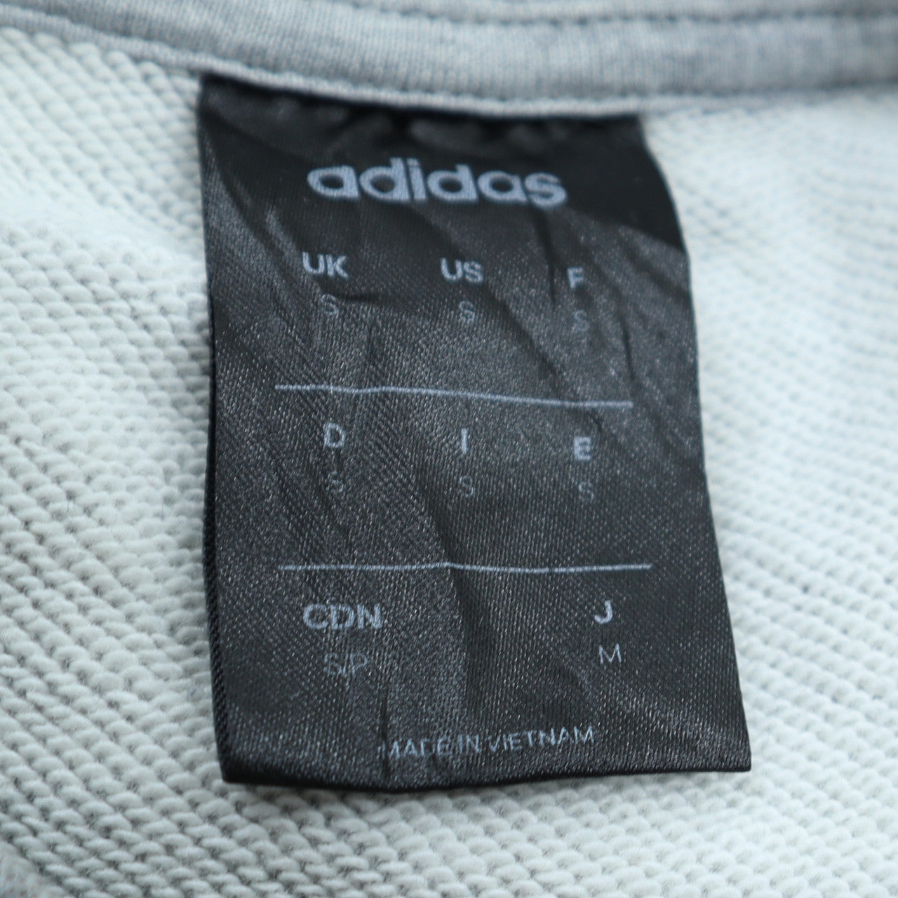 Adidas Men’s Grey Crew Neck Pullover Sweatshirt Size S