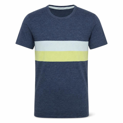 Abercrombie & Fitch Men's Blue Stripe Crew Neck Muscle Fit T-Shirt Size M