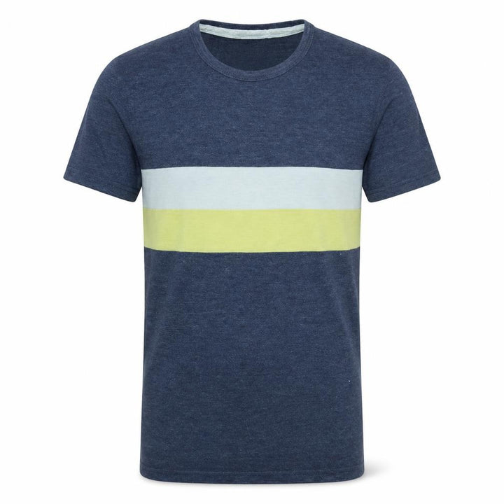 Abercrombie & Fitch Men's Blue Stripe Crew Neck Muscle Fit T-Shirt Size M