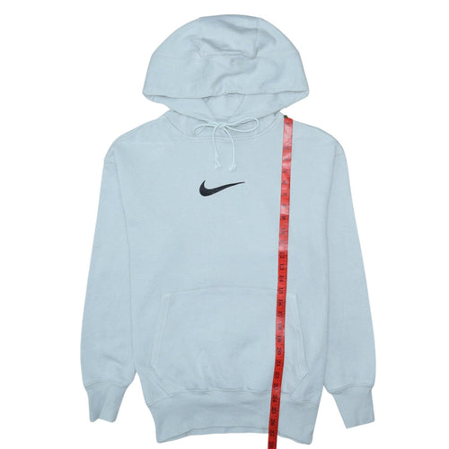 Nike Men's Grey XS Pullover Hoodie with Logo and Drawstring