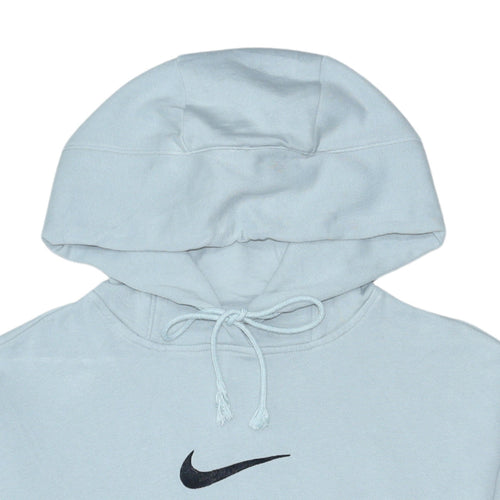Nike Men's Grey XS Pullover Hoodie with Logo and Drawstring