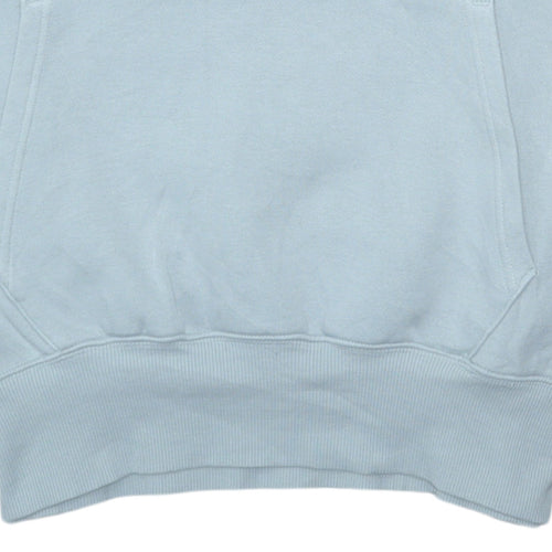 Nike Men's Grey XS Pullover Hoodie with Logo and Drawstring