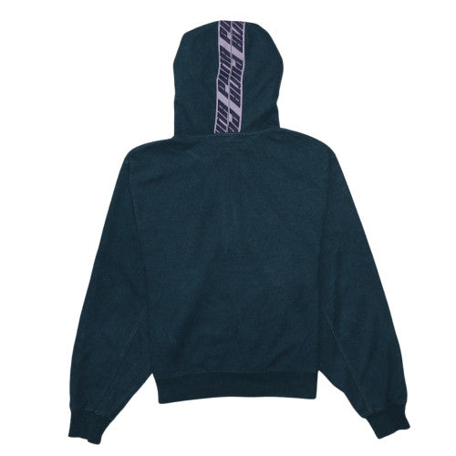 Puma Womens Blue 1/4 Zip Hooded Pullover Sweatshirt Size S