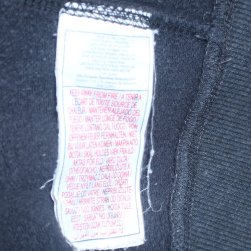 Nike Men’s Black Logo Cotton Fleece Pullover Sweatshirt L