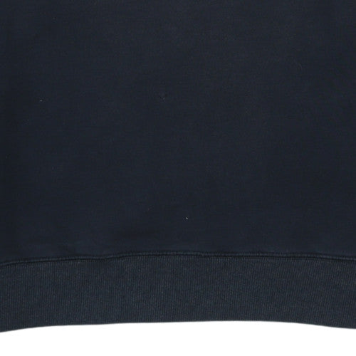 Nike Men’s Black Logo Cotton Fleece Pullover Sweatshirt L