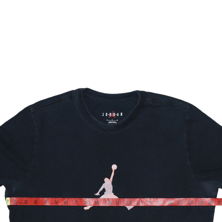 Jordan Men's Black Graphic Sports T-Shirt Size M Cotton