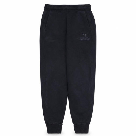 Front view of Puma Men’s Black Small Regular Fit Sweatpants Joggers